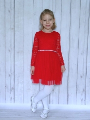 Sukienka Angel II roz:110-122 czerwona