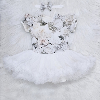 Body-Sukienka White Roses roz:74-86