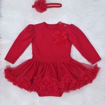 Body-sukienka Rossa II roz: 62 czerwona