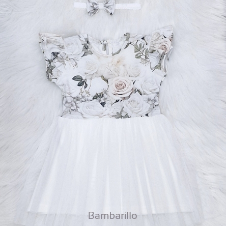 Sukienka White Roses roz:80-86