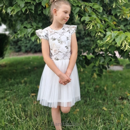 Sukienka White Roses roz:110-122
